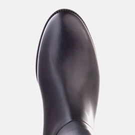 Marco Shoes Botas de montar con tachuelas negro 10