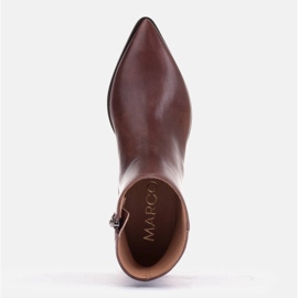 Marco Shoes Botas sutiles hechas de cuero suave marrón 8