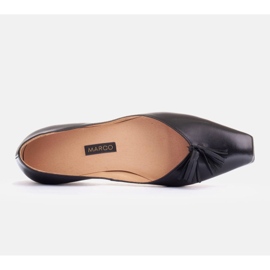 Marco Shoes Sutiles bailarinas con flecos negro 3