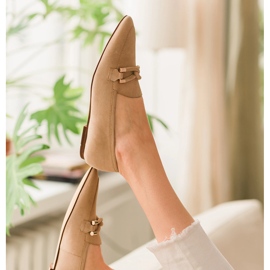 Marco Shoes mocasines adornados beige 10