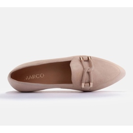 Marco Shoes mocasines adornados beige 4