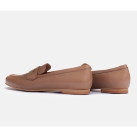 Marco Shoes Mocasines con adorno de piel beige 5