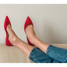 Marco Shoes Bailarinas con tacón rojo 3