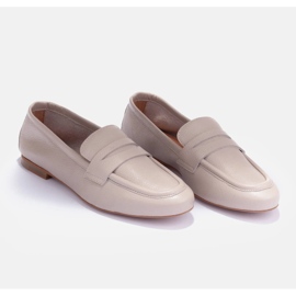 Marco Shoes mocasines sin forro beige 4