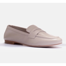 Marco Shoes mocasines sin forro beige 2