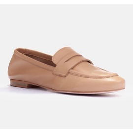 Marco Shoes mocasines sin forro beige 2