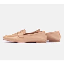 Marco Shoes mocasines sin forro beige 3