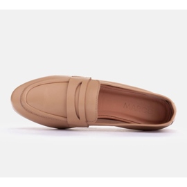 Marco Shoes mocasines sin forro beige 6