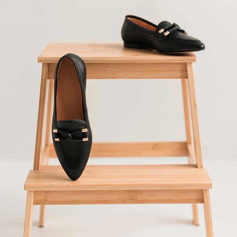 Marco Shoes mocasines adornados negro 1