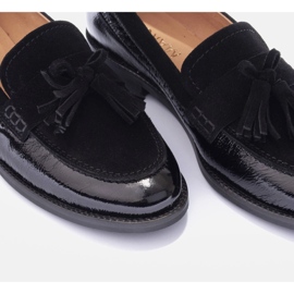 Marco Shoes Mocasines con flecos decorativos negro 6