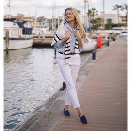 Marco Shoes Mocasines ante azul 9