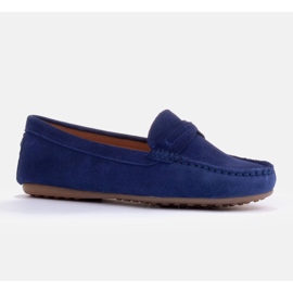Marco Shoes Mocasines ante azul 3