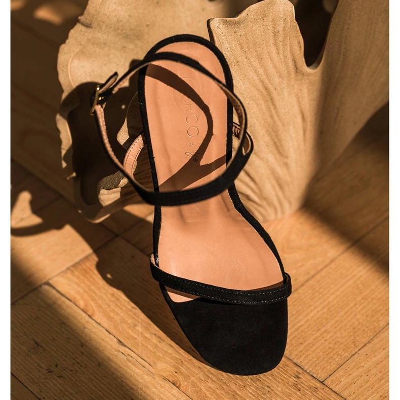 Marco Shoes Sandalias de tacón negro 2