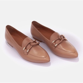 Marco Shoes mocasines adornados beige 4