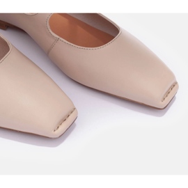 Marco Shoes Bailarinas estilo Mary Jane beige 5