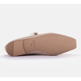 Marco Shoes Bailarinas estilo Mary Jane beige 4