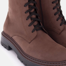 Marco Shoes botas marco de piel marrón 5