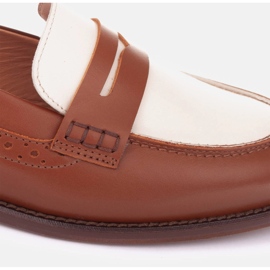 Marco Shoes Mocasines fabricados en piel natural. marrón 8