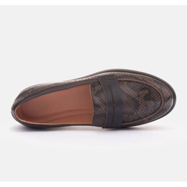 Marco Shoes Mocasines fabricados en piel natural. marrón 8