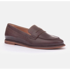 Marco Shoes Mocasines fabricados en piel natural. marrón 2