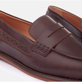 Marco Shoes Mocasines fabricados en piel natural. marrón 5