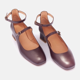 Marco Shoes Zapatos de salón con cierre rojo 4