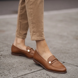 Marco Shoes Mocasines tipo mocasín de piel marrón 6