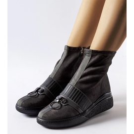 Botines tipo calcetín grises de Colonnata 1