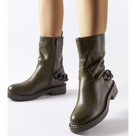 Inna Botines aislantes verdes con cadena de Linera 1