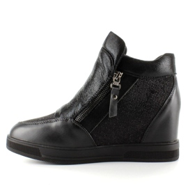 Deportivas con cuña oculta 2017-1 Negro 1