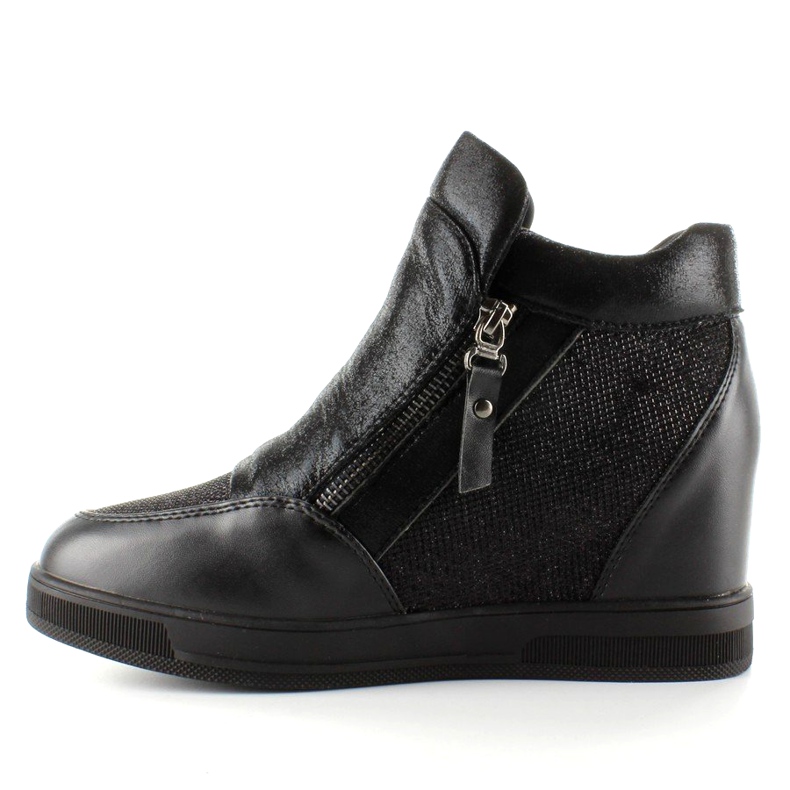 Deportivas con cuña oculta 2017-1 Negro 1