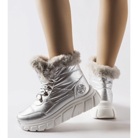 Botas de nieve plateadas Lee Cooper LCJ-23-44-1954L plata 1
