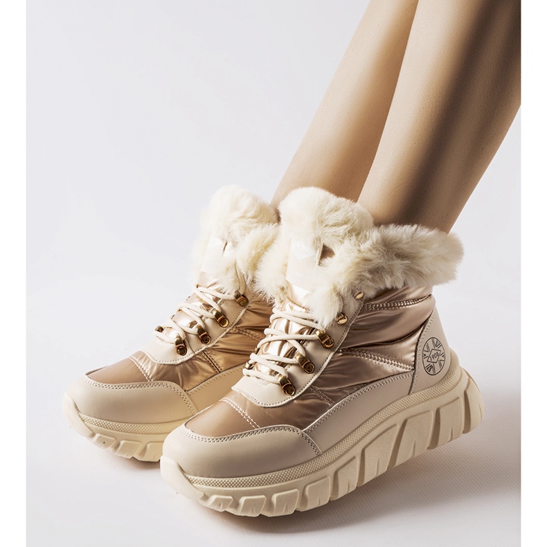 Botas de nieve doradas Lee Cooper LCJ-23-44-1953L dorado 1