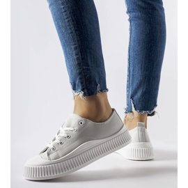 Zapatillas Erbezzo grises con plataforma 1