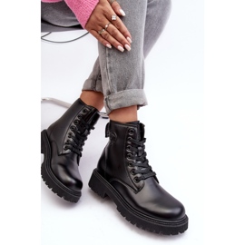 Botines Piel Cordones Negro Big Star MM274375 1