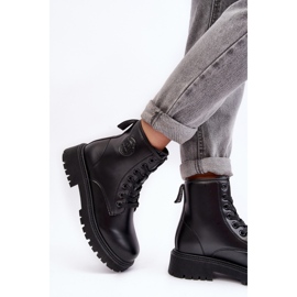 Botines Piel Cordones Negro Big Star MM274375 6