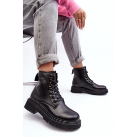 Botines Piel Cordones Negro Big Star MM274375 10