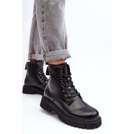 Botines Piel Cordones Negro Big Star MM274375 5
