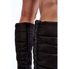 Botas de nieve aisladas para mujer Black Big Star MM274332 negro 4