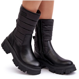 Botas de nieve aislantes con cremallera Black Big Star MM274068 negro 7