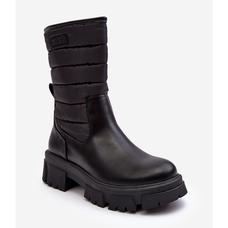 Botas de nieve aislantes con cremallera Black Big Star MM274068 negro 1