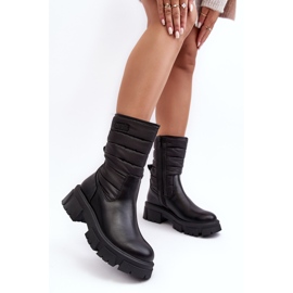 Botas de nieve aislantes con cremallera Black Big Star MM274068 negro 3