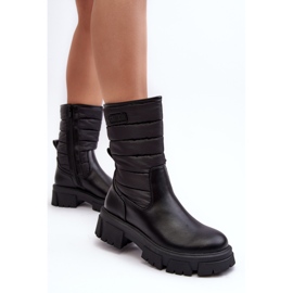 Botas de nieve aislantes con cremallera Black Big Star MM274068 negro 5