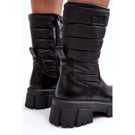 Botas de nieve aislantes con cremallera Black Big Star MM274068 negro 6