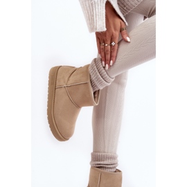Botas de Nieve Mujer Forradas con Pelo Beige Big Star MM274160 7