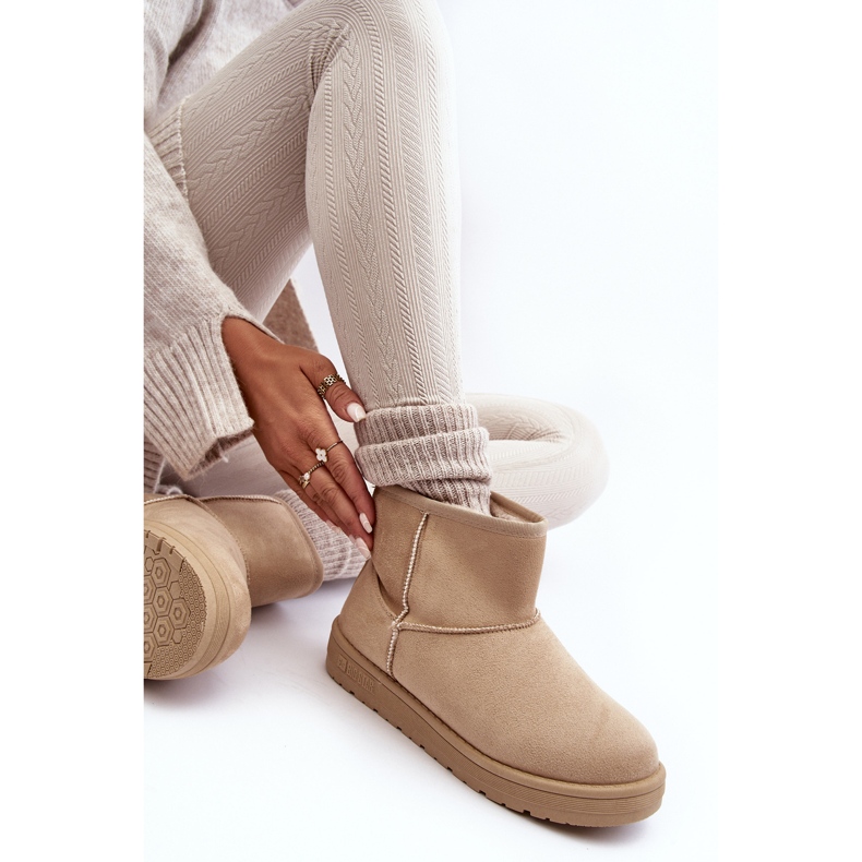 Botas de Nieve Mujer Forradas con Pelo Beige Big Star MM274160 2