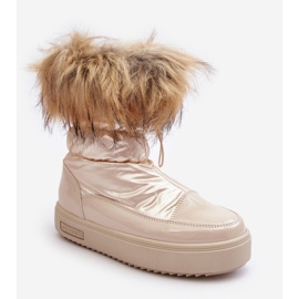 Botas de Nieve Mujer Con Pelo Beige Big Star MM274380 1