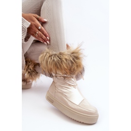 Botas de Nieve Mujer Con Pelo Beige Big Star MM274380 7