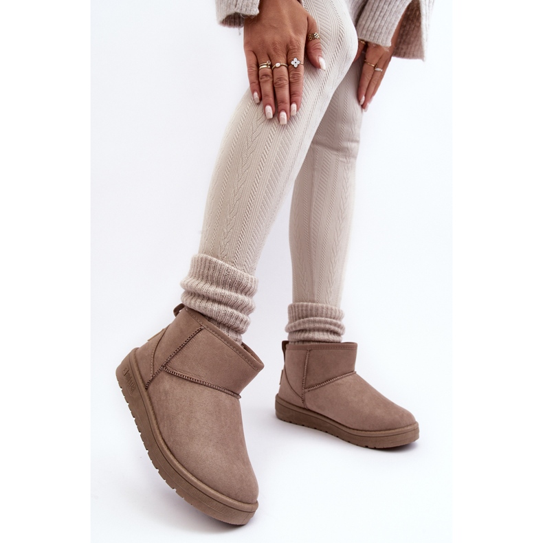 Botas de nieve aislantes para mujer Beige oscuro Big Star KK274294 2