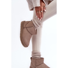 Botas de nieve aislantes para mujer Beige oscuro Big Star KK274294 3